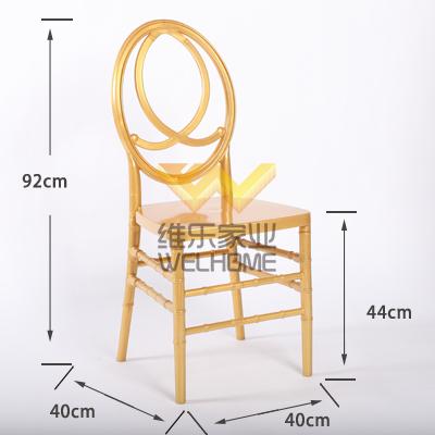 Golden resin phoenix chair supplier